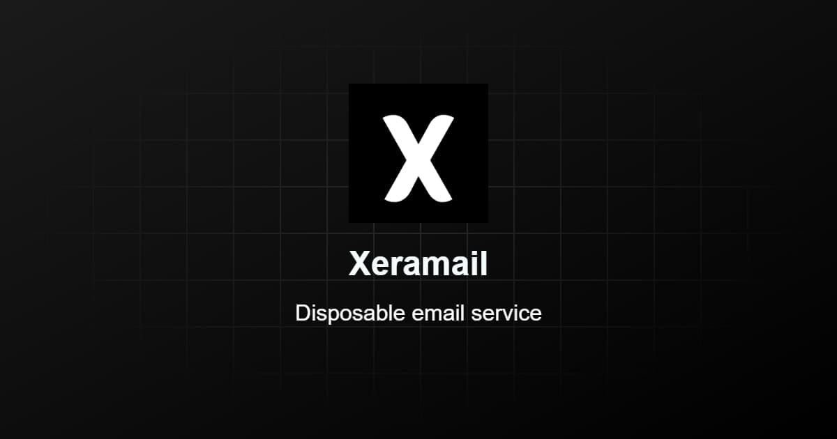 Xeramail Temp Mail screenshot 1 of 1
