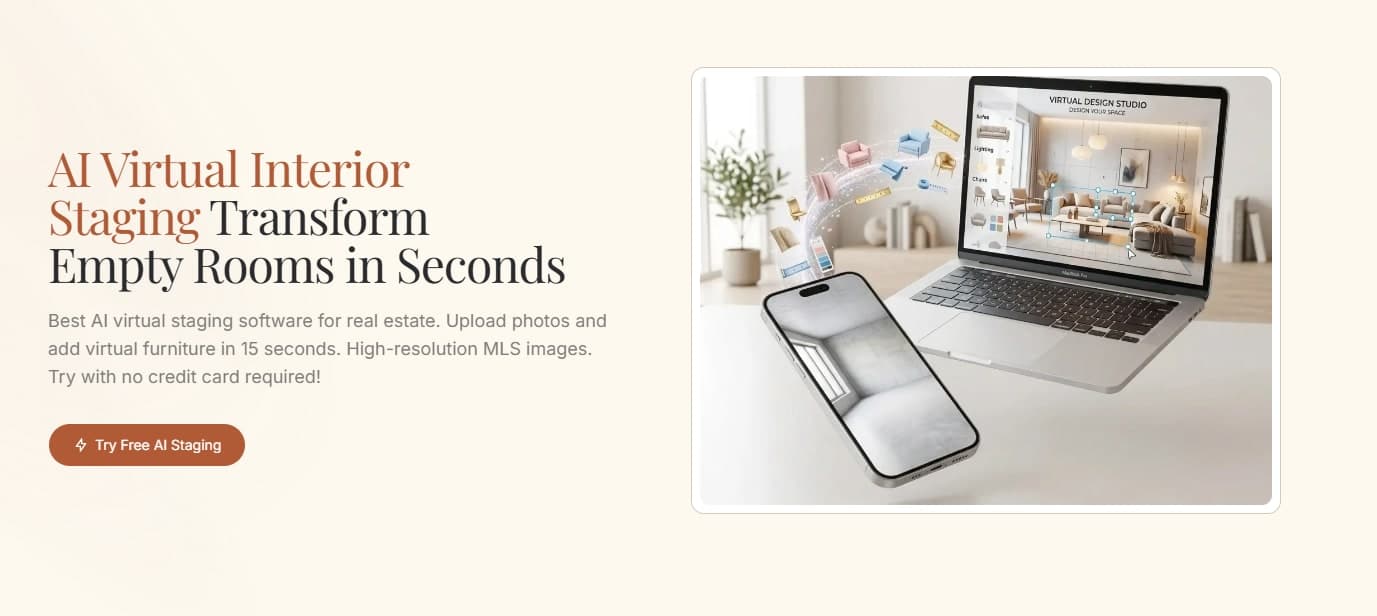 InteriorStaging - Instant virtual staging for real estate