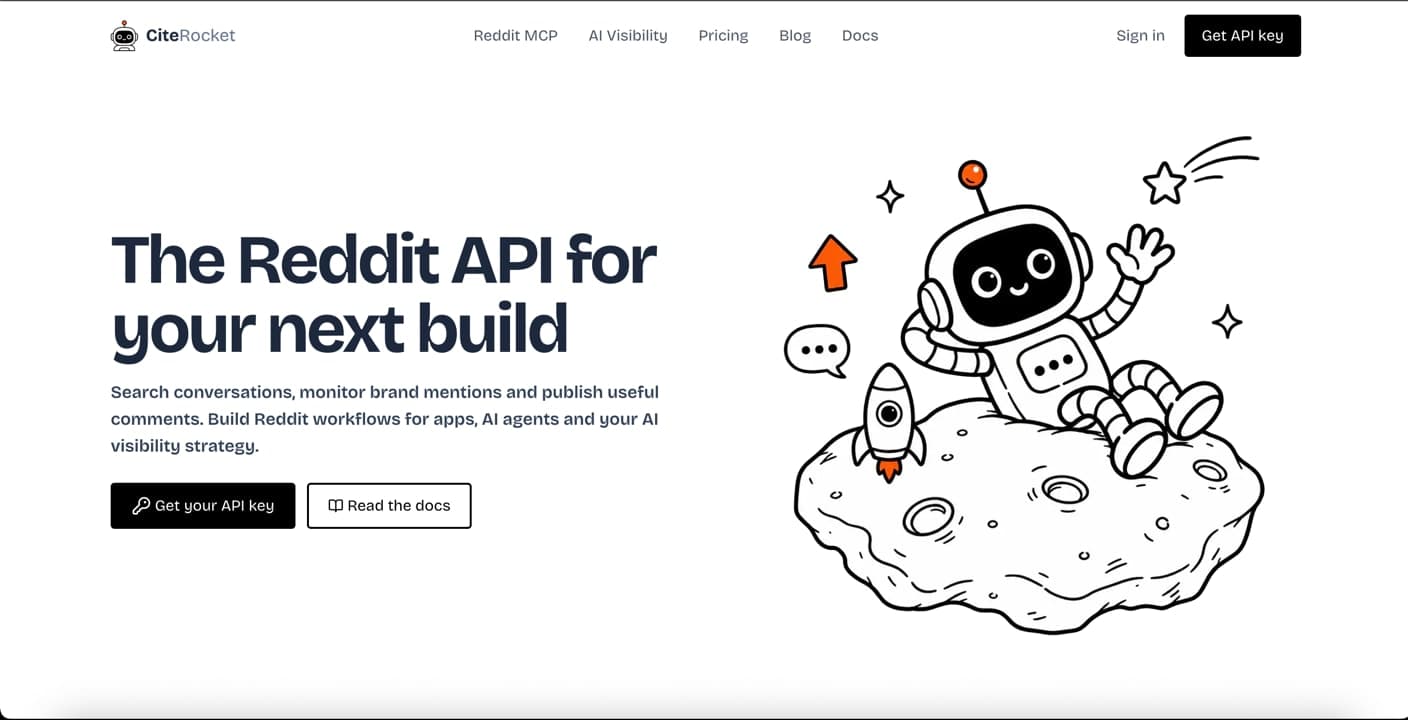CiteRocket - The Reddit API for your next build