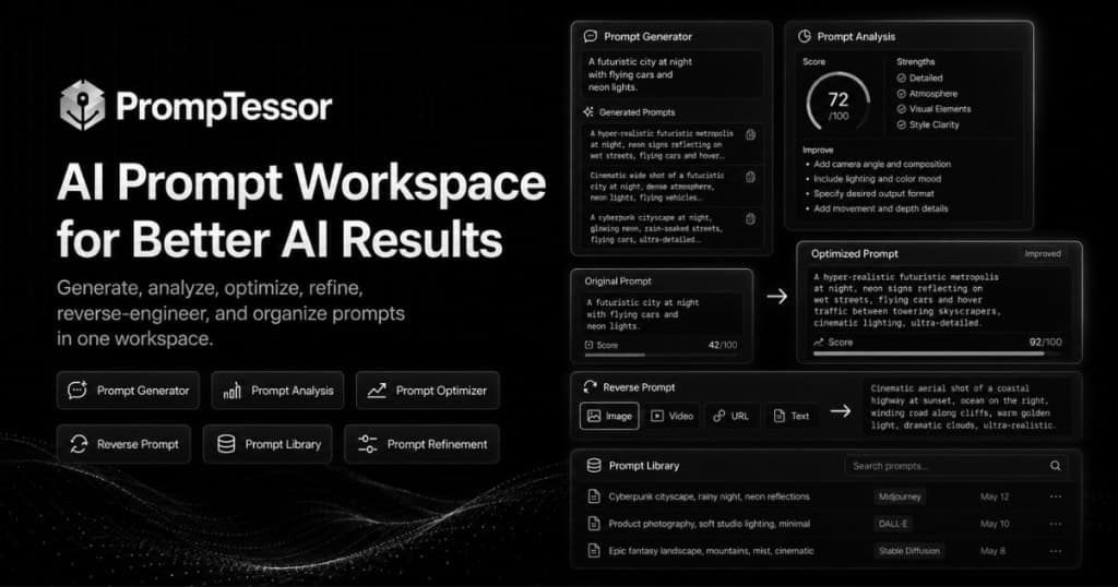PrompTessor - Generate, optimize, and manage AI prompts in one workspace