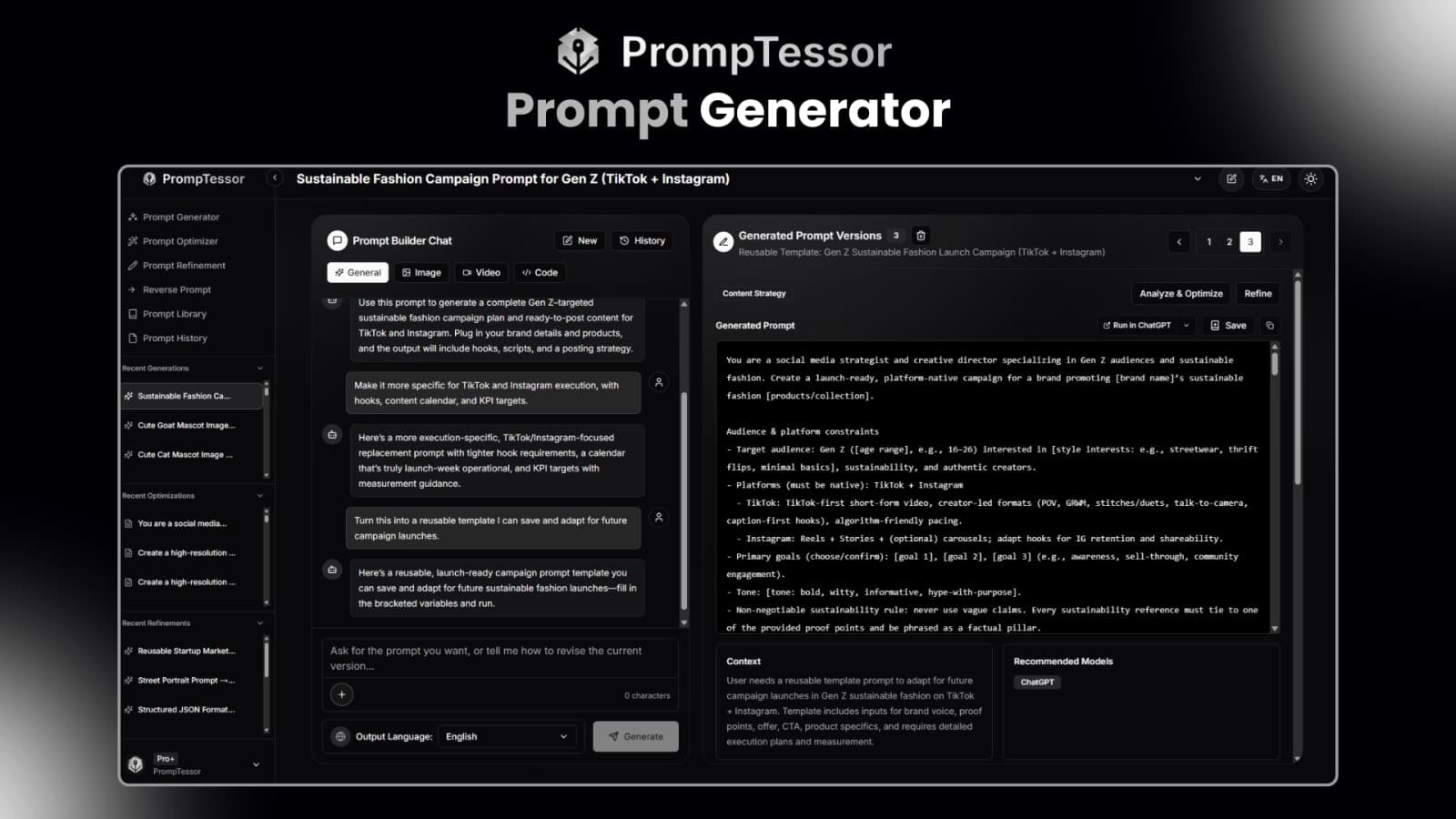 PrompTessor screenshot 1 of 6