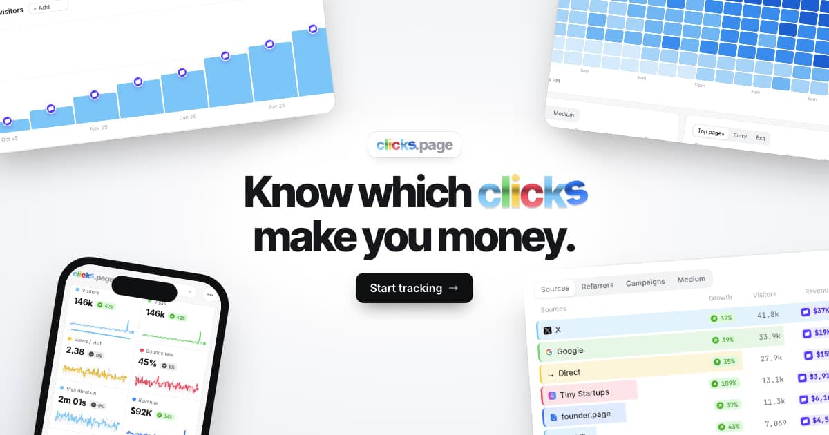 clicks.page screenshot 1 of 1