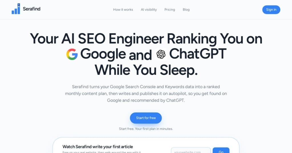 Serafind - SEO and Backlink Exchange on Autopilot