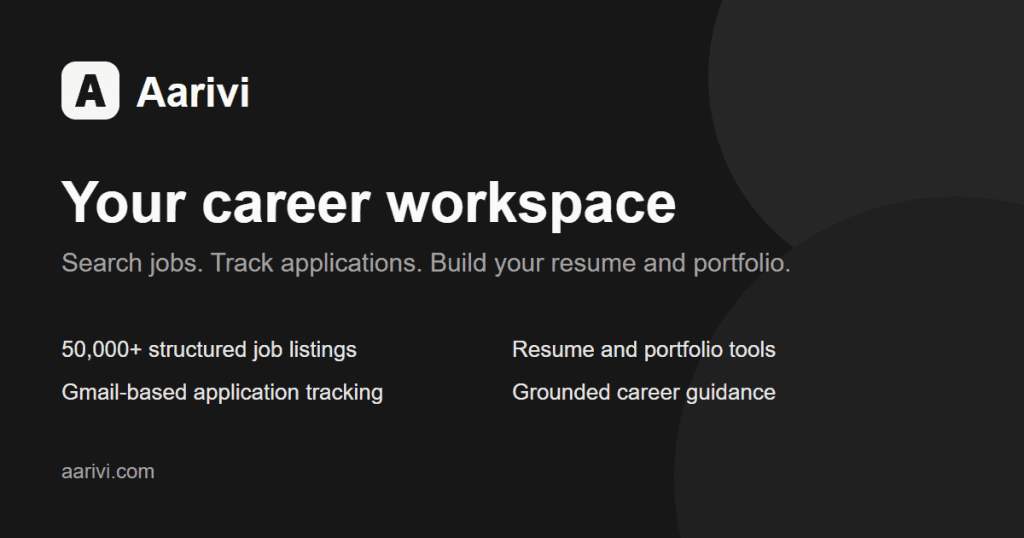 Aarivi - Your Job hunt on Autopilot