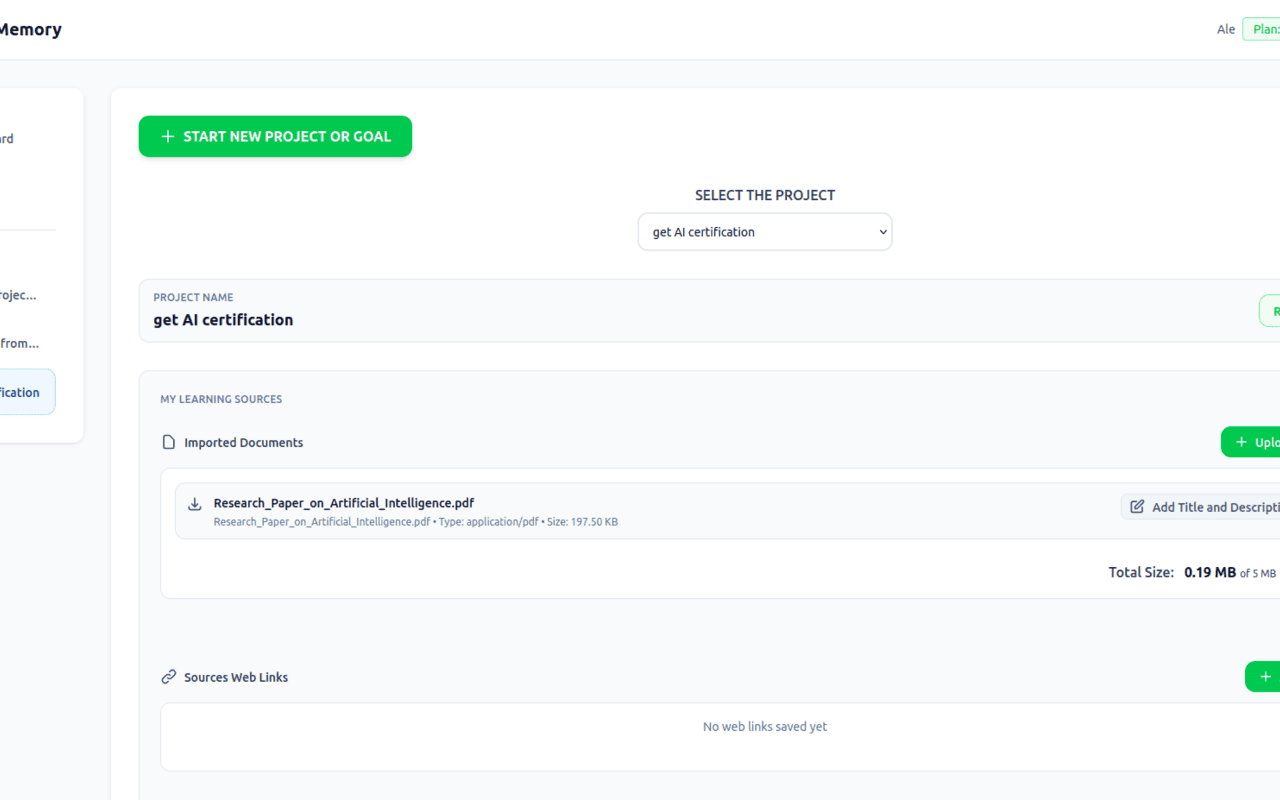 LongTerMemory AI study tool screenshot 1 of 6