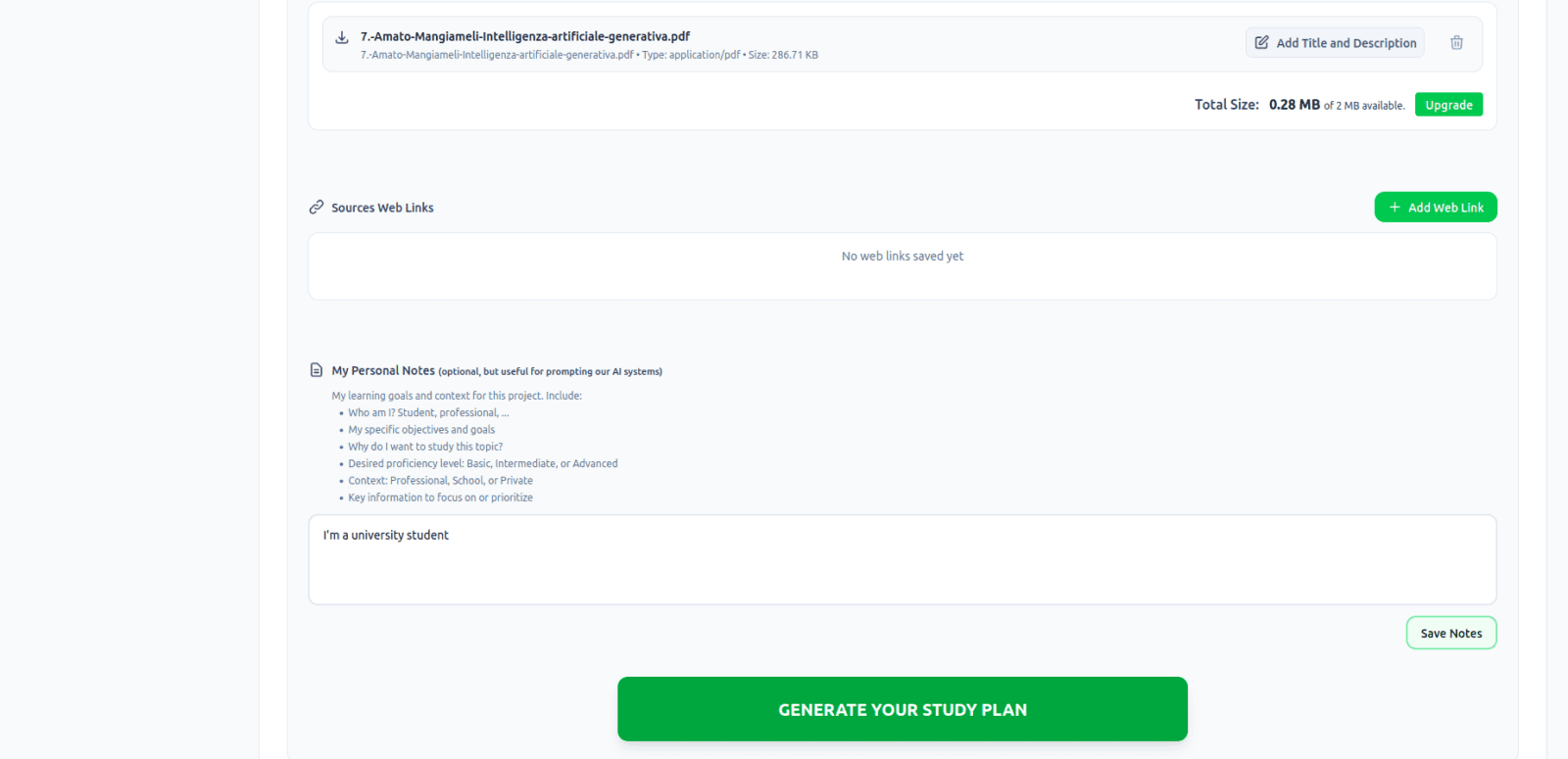 LongTerMemory AI study tool screenshot 3 of 6