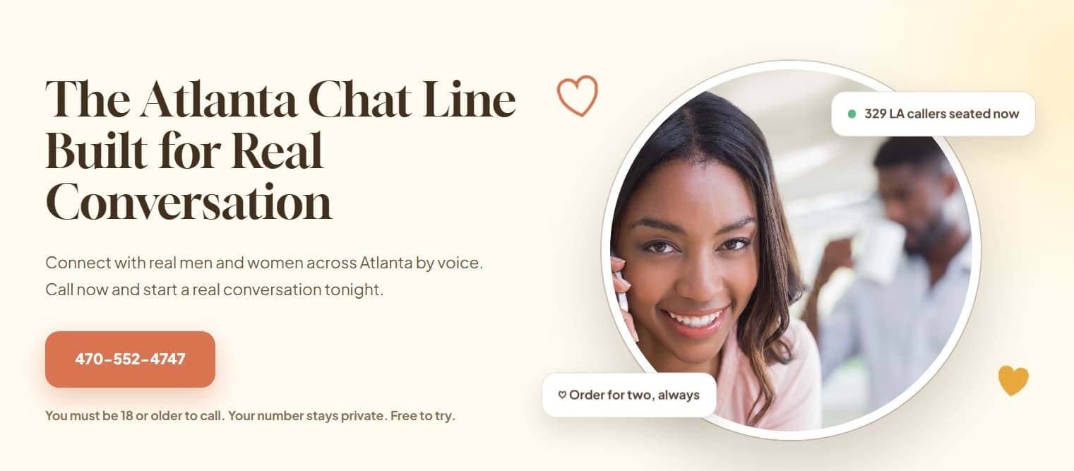 Atlanta Chat Line - Real conversations, real connections.