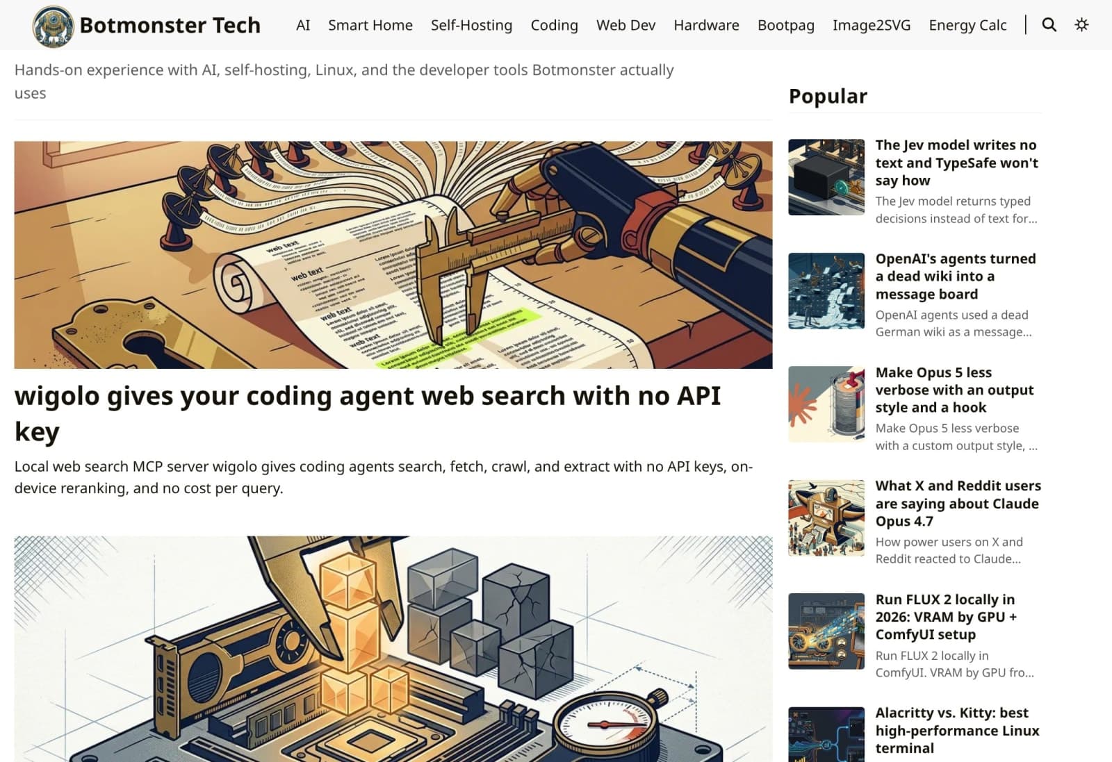Botmonster Tech - Hands-on guides to AI, self-hosting, Linux and developer tools