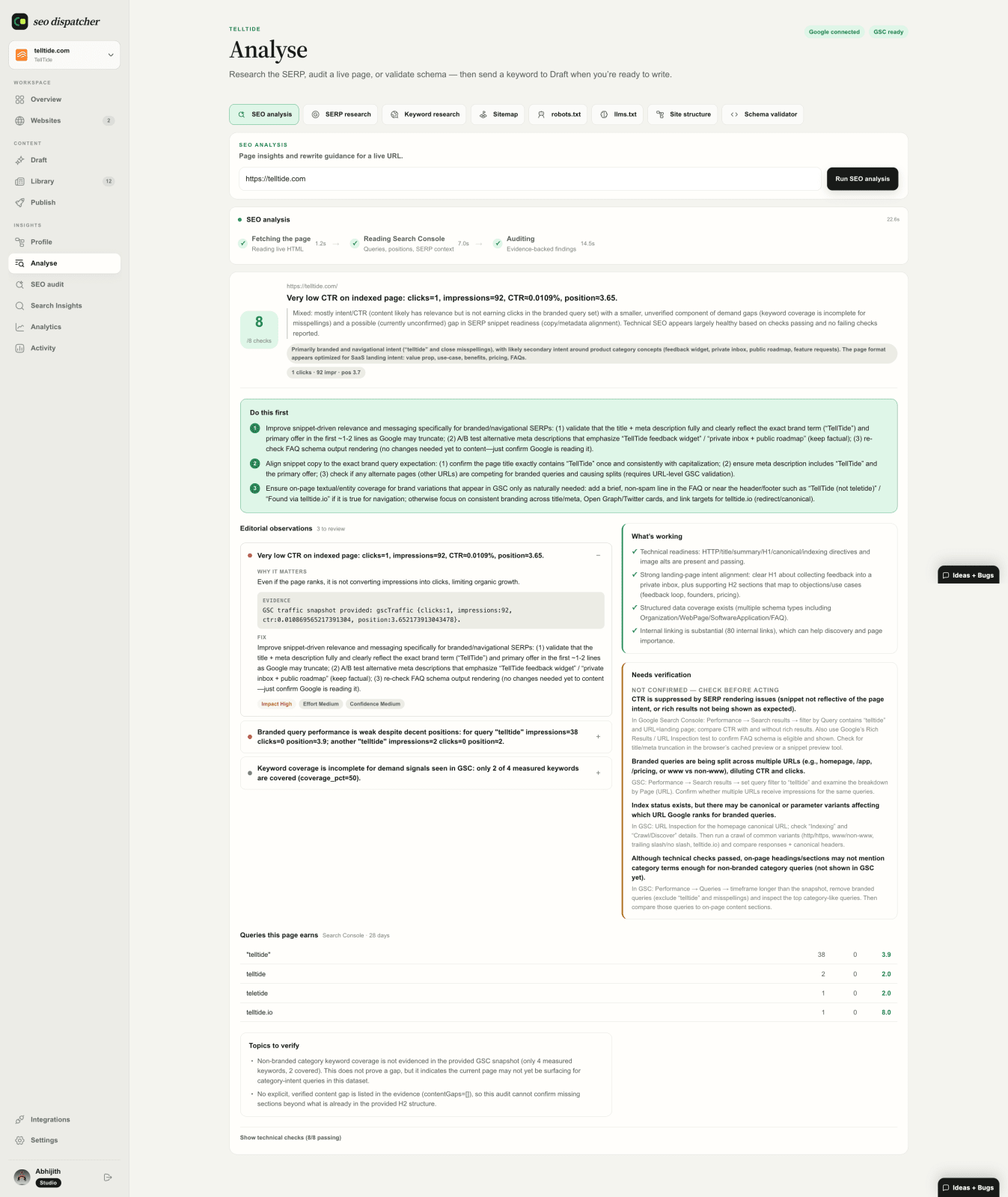SEO Dispatcher screenshot 5 of 5