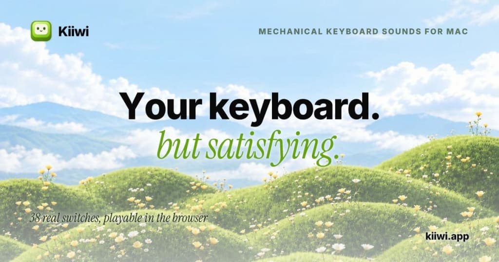 Kiiwi - Mechanical keyboard sounds for Mac