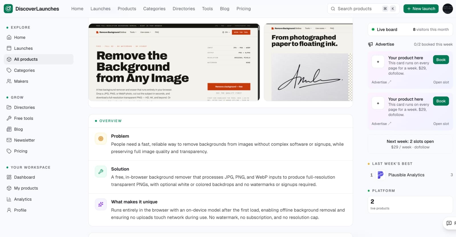 DiscoverLaunches screenshot 2 of 4