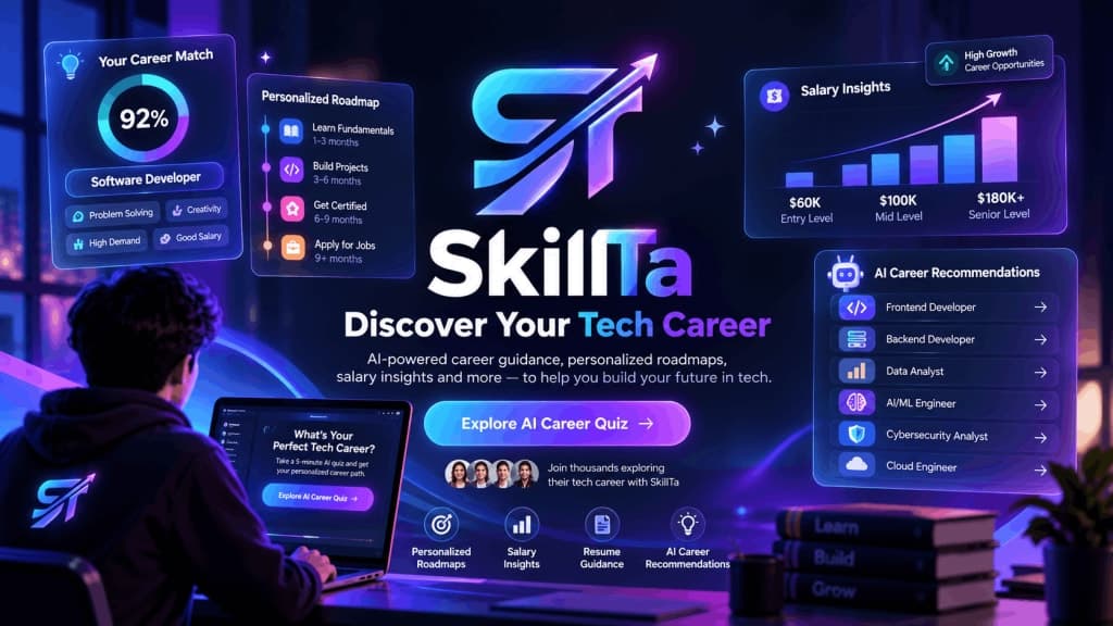 SkillTa - Build your tech career with clarity, proof, and momentum
