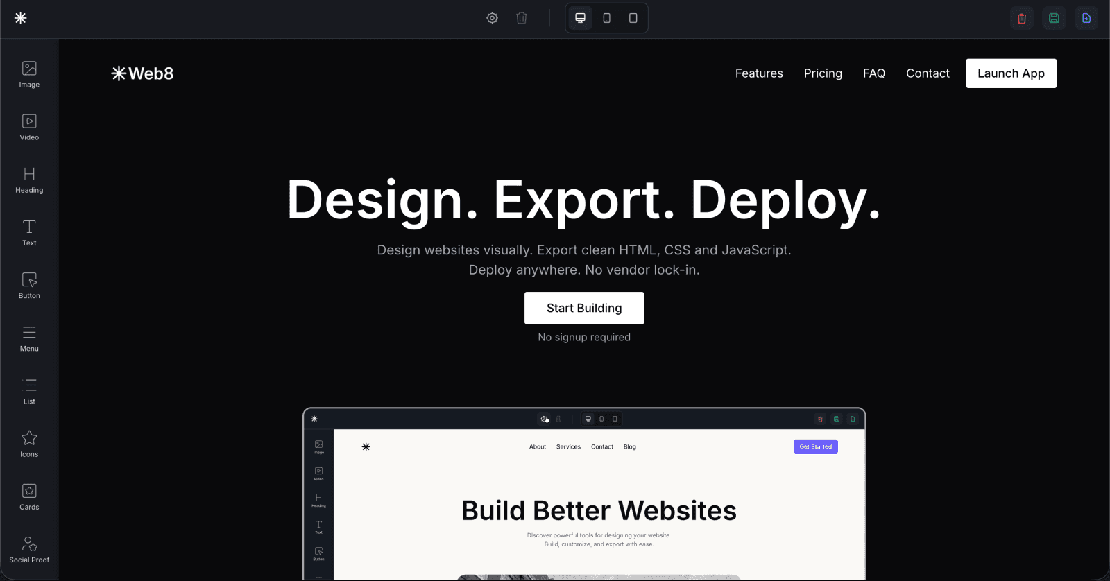 Web8 screenshot 1 of 1