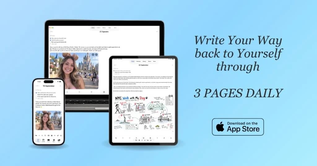 3 pages daily - Your private daily journal app