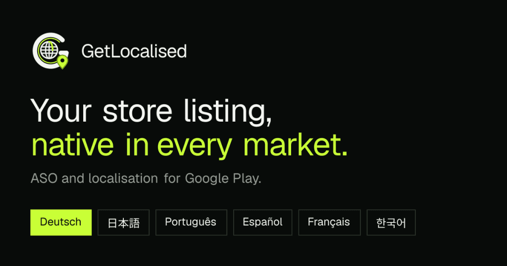GetLocalised - Localize your app store listings globally
