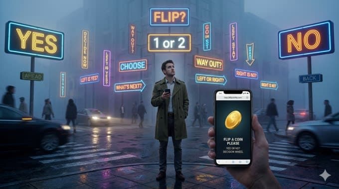Flip a Coin Please - Instant fair coin flip random tools
