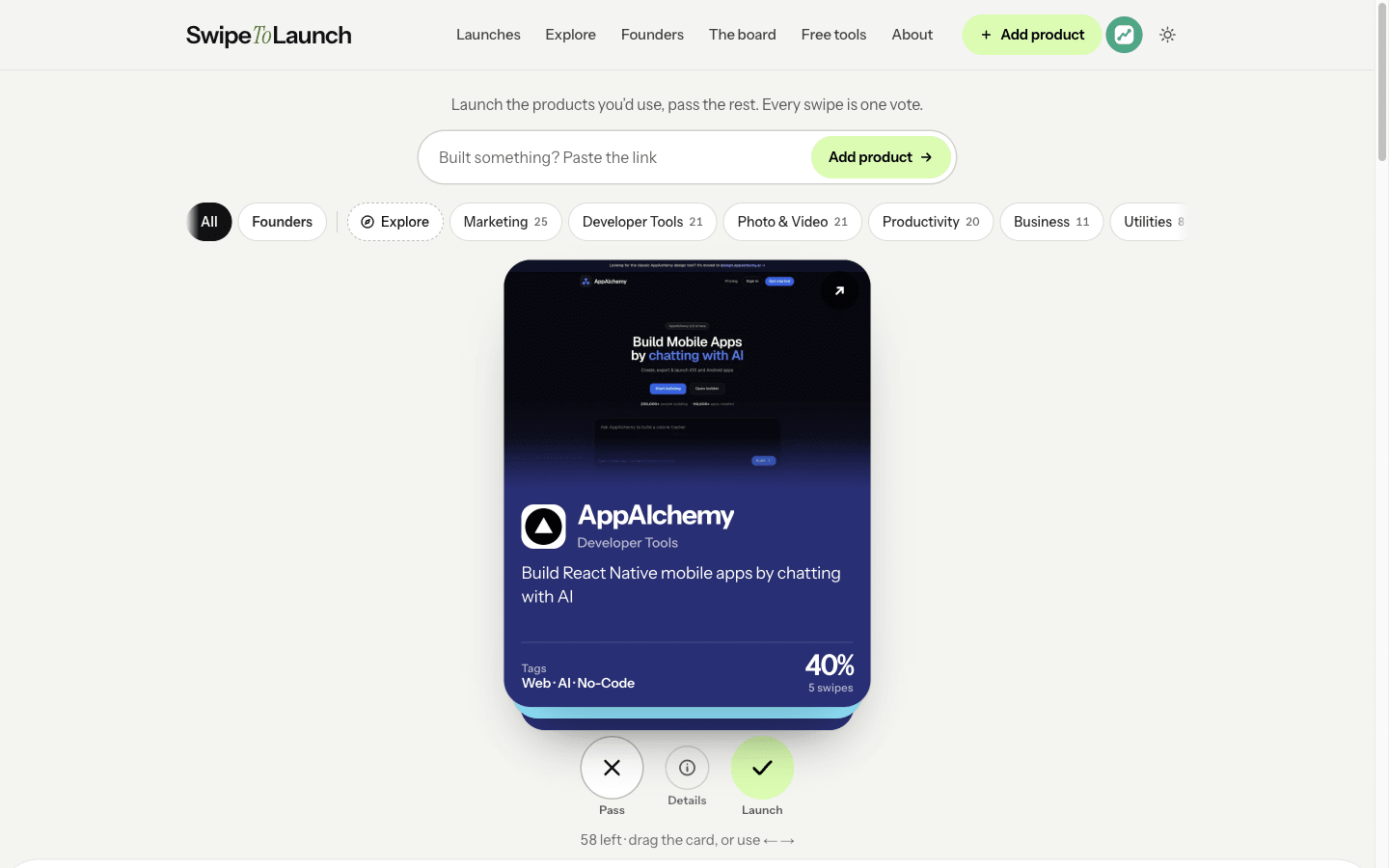 SwipeToLaunch screenshot 2 of 4