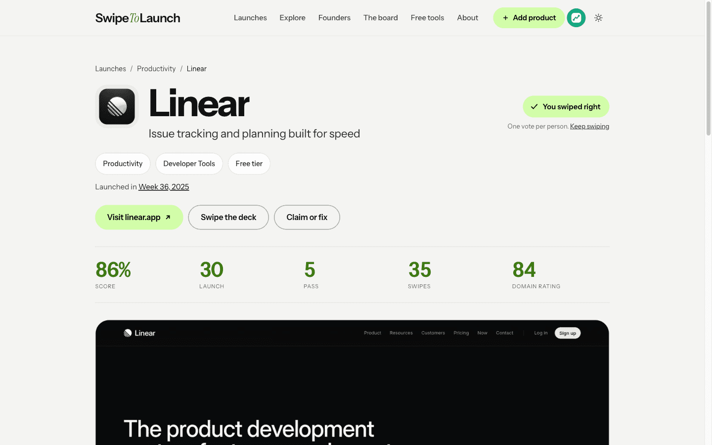 SwipeToLaunch screenshot 3 of 4