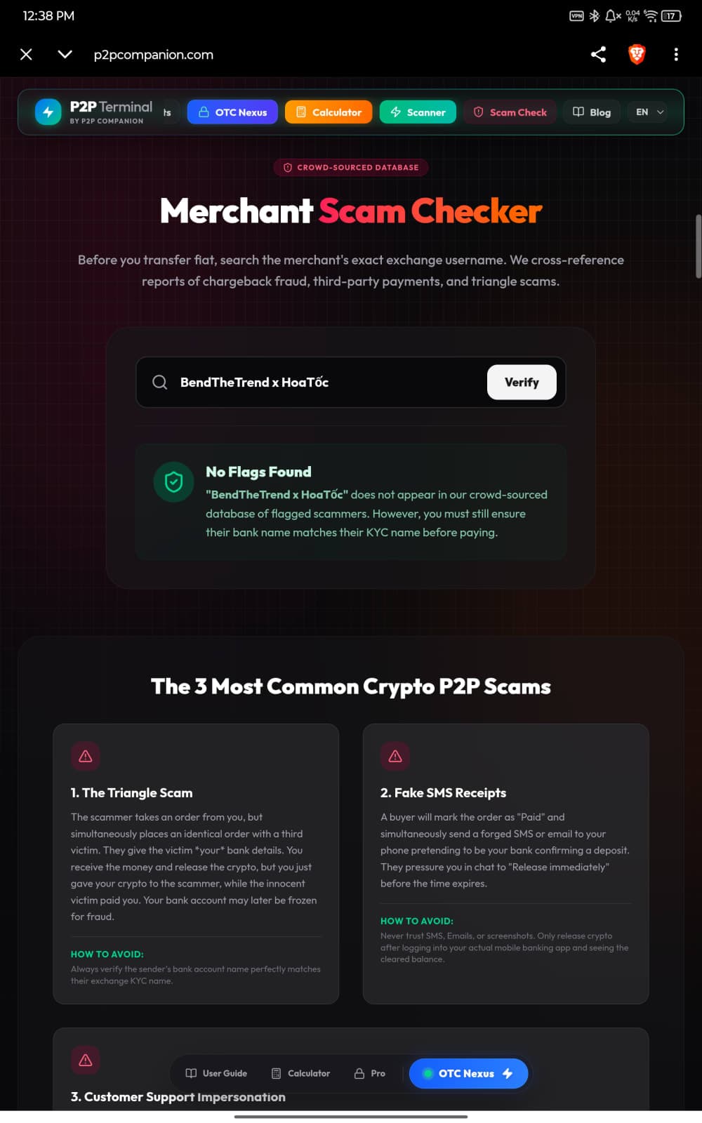 p2pcompanion - Compare live crypto P2P prices effortlessly and maximize your crypto trades.