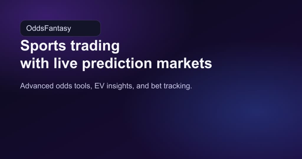 OddsFantasy - Polymarket sports trading terminal with +EV and surebet finders