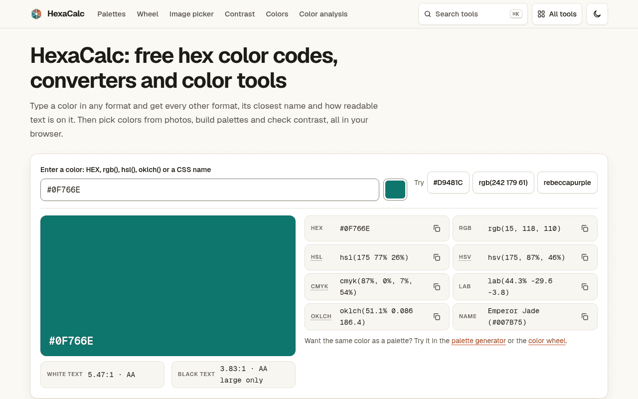 HexaCalc screenshot 2 of 2