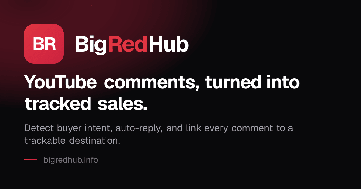 BigRedHub - Turn YouTube Comments Into Real Conversations