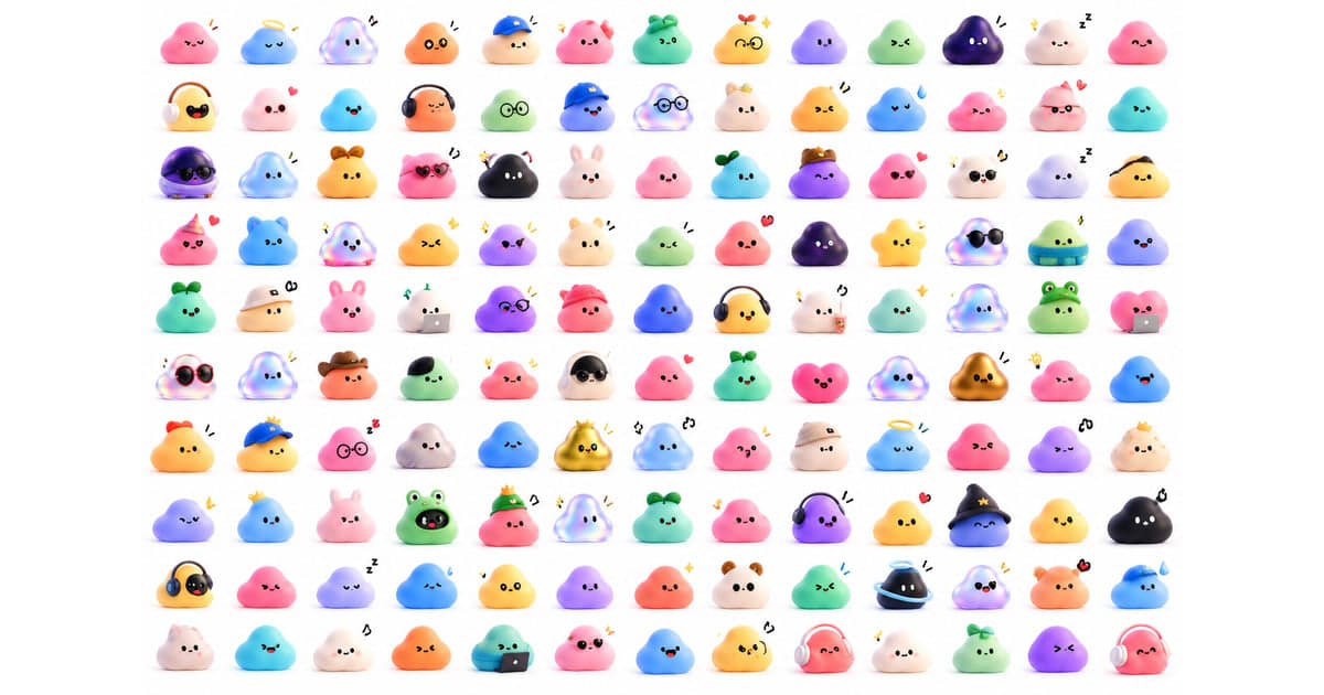 Globwall - A wall of 300 animated globs. Claim yours from $1.