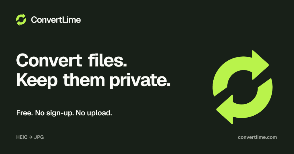 ConvertLime - Free file converter runs in your browser