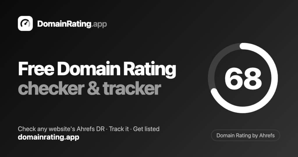 DomainRating.app - Check and track your Domain Rating free, plus free domain age, expiry.